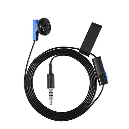 2 Pack Mono Chat Game Gaming Earbuds Earpiece earphones Headphones Headset with Mic Microphones for PS4 Playstation 4
