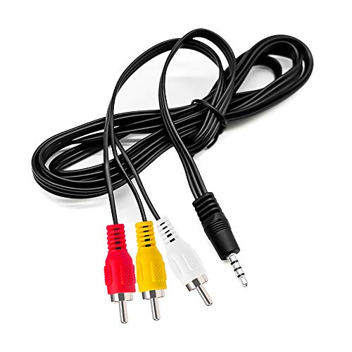 Love Your 10FT 3.5mm TRRS to 3 RCA Stereo Audio Video AUX Cable, Camcorder AV Video Output Cable 1/8" to 3 RCA Cord