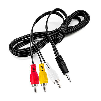 Love Your 10FT 3.5mm TRRS to 3 RCA Stereo Audio Video AUX Cable, Camcorder AV Video Output Cable 1/8" to 3 RCA Cord