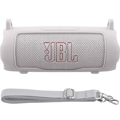Silicone Cover for JBL Flip 7 Portable Speaker | Scratch-resistant, Unhindered Sound, Silicone Construction, Portable Carrying Silicone Cover, White Silicone Cover - color: White Cover