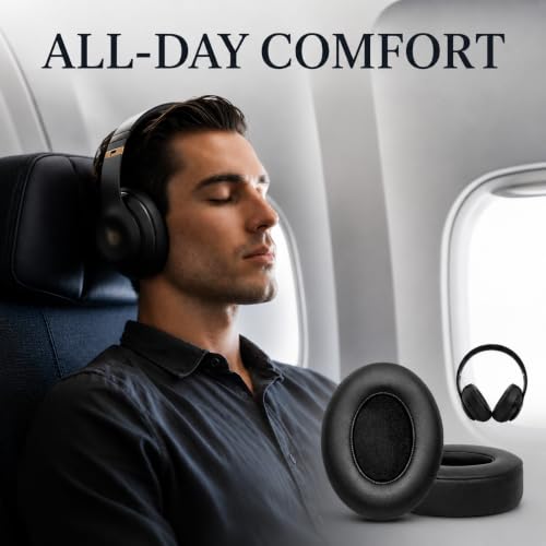 GEVO Earpads Replacement for Beats Studio 2/Studio 3 Wired & Wireless Headphones, Ear Pads Cushion for Beats Studio 2/Studio 3 with High-Density Noise Isolation Memory Foam (Black) - color: Black