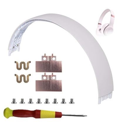 Solo 4 Replacement Headband & Hinge for Beats Solo 4 Headphone,Cloud Pink | Durable Replacement Hinge,Solo4 Parts Accessories Repair Kit Set,As Same As The OEM - color: Cloud Pink