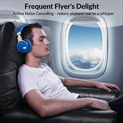Million Sold 10 Years Classic E7 Active Noise Cancelling Headphones with Upgraded Noise Cancellation, Bluetooth Headphones Wireless with HD Sound Vivid Deep Bass, for Home Office Travel Gift Pcs - color: Blue, style: E7 Wireless Active Noise Cancelling He