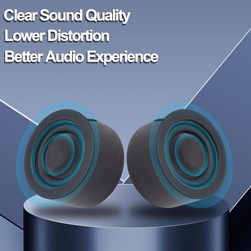 USB Mini Computer Speakers for Desktop Laptop Small PC Speakers | 1.2M,Volume Control Adjustment,with USB-Powered/3.5mm TRS Stereo Jack,for MP3 Phone