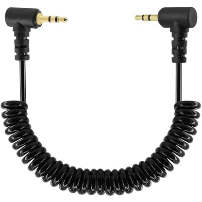 코일 2.5mm 오디오 케이블 어댑터, 2팩 3피트/1M 접이식 90도 직각 2.5mm TRS 스테레오 수 - 2.5mm 수 모노 잭 헤드폰 스피커 오디오 코드 금 도금 플러그 3극