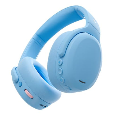 Skullcandy Crusher ANC 2 Noise Cancelling Wireless Headphones - Preppy Blue | Multi-Sensory Crusher Bass, Over-Ear Fit, Bluetooth, 60 Hours Battery, Working Out, Gym, Travel, Studying, Music, Gaming - color: Preppy Blue