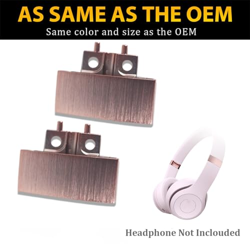 Solo 4 Hinge Replacement Hinge Repair Kit for Beats Solo 4 Wireless (Model A2924) Headphones, Metal Hinge Repair Parts Headband Connector Accessories as Same as The OEM - Cloud Pink - color: Cloud Pink
