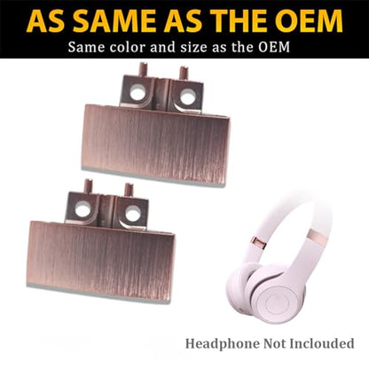 Solo 4 Hinge Replacement Hinge Repair Kit for Beats Solo 4 Wireless (Model A2924) Headphones, Metal Hinge Repair Parts Headband Connector Accessories as Same as The OEM - Cloud Pink - color: Cloud Pink