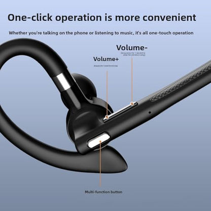 Bluetooth Headset, Single Ear Wireless Headset with USB Dongle and Noise Cancelling Microphone, Bluetooth 6.1 Earpiece for Truck Drivers Office Workers Remote Professionals