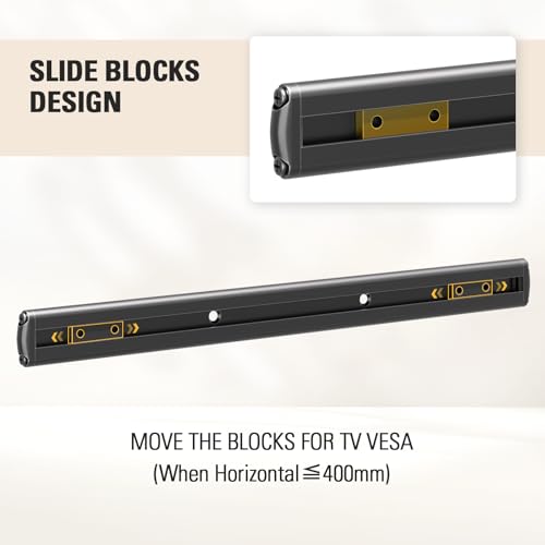 Mounting Dream Soundbar Mount with Easy Access Design for SONOS Beam, SoundBar Bracket with Sliding Block Fits TV up to VESA 600x400mm, Compatible with The Beam Constructed of Duty Aluminum Profile - size: Soundbar Mount for Sonos Beam
