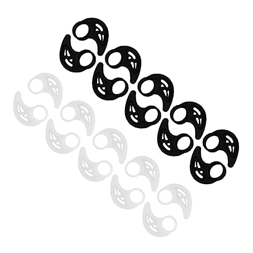 10pairs Silicone Earphone Clips Anti-Lost Ear Hooks for Sports Headphones Lightweight and Comfortable Ear Fins for Running Cycling and Fitness Activities
