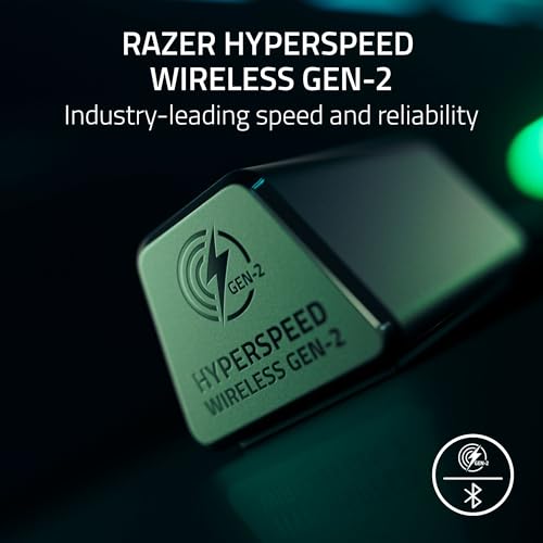 Razer BlackShark V3 Pro Wireless ANC Gaming Headset for PC: Full Band Mic - 50mm Drivers - 2.4 GHz, Bluetooth, USB, 3.5mm - Works with Mac, PS5, Nintendo Switch, Smartphone - Black (Renewed)