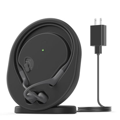 Wireless Charging Station Compatible with Shokz OpenRun Pro/OpenRun Standard Mini, 3.93ft Magnetic USB Charger Cable Stand Holder Dock Cord Replacement for Shokz Aftershokz Headphones