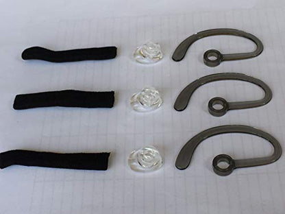 CS540 Ear Tips + Ear Hook Loops + Foam Spare + Earpads Fit Kit for Plantronics CS540 Savi W440 W740 W745 WH500 EarLoops EarHook Ear Bud Sleeve Part-Large - size: CS540-L