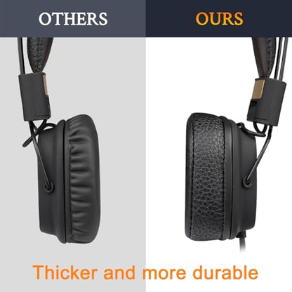 SOULWIT Earpads for Marshall Major I/II/III/IV (1/2/3/4) - Black | Do Not Fit Major V Headphones - color: Black