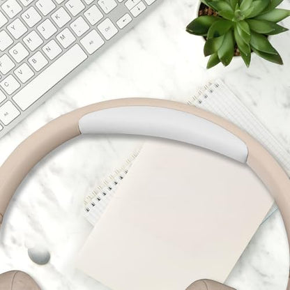 Tune 750BT Headband Pad Replacement Headband Cushion Pad Protein Leather Headband Pad Cover Compatible with JBL Tune 700BT 710BT 700BTNC 750BT 760BTNC Headphone Head Top Cushion - White