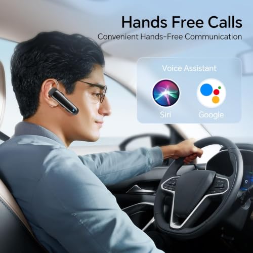 Bluetooth Headset Wireless Earpiece Single Ear Earphones with Microphone