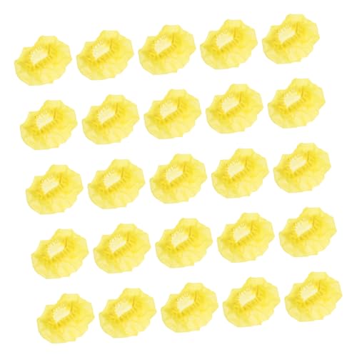 200pcs Protective Microphone Covers Disposable Mic Windscreen Non-woven Breathable Covers for Shield - color: Yellow