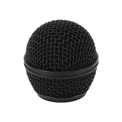Mic Grille Replacement, Metal Microphone Grille Ball with Inner Foam, Microphone Ball Mesh Grill Parts for SM58 SM58S SM58LC BETA58 BETA58A SA M30 SV100 UT2 PGX24 SLX4