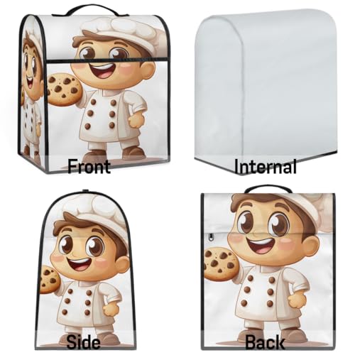 Kitchen Aid Mixer Cover Compatible with 6-8 Quarts, Cover for Ktchen Aid Stand Mixer, Kitchen Aid Dust Cover for Mixers, Kitchen Aid Bowl Lift Mixer Appliance Covers - color: Lovely baker