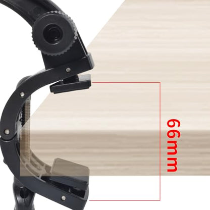 Universal Radio Desk Mount, Walkie-Talkie/CB Microphone Adjustable Plane Bracket for Baofeng Quansheng Kenwood Retevis Motorola Kenwood CB Handheld Transceivers