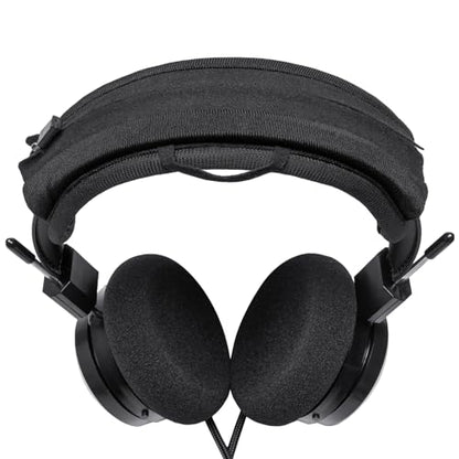 Headband Cushion Cover Compatible with Grado SR60x, SR80x, SR60e, SR80e, SR60i, SR80i, SR60, SR80 Headphones, 6mm Thick Soft Cushion, No Wobble Zipper Slider, with Hanging Loop