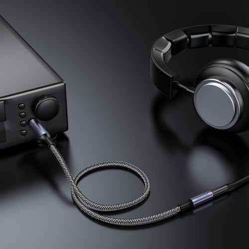 MOSWAG 6.35mm (1/4 inch) to 3.5mm (1/8 inch) Headphone Jack Adapter 10FT/3Meter 1/8 Female to 1/4 Male Extension Cable 3.5 to 6.35 for Mixer Guitar Piano Amplifier Speaker and More - size: 10FT/3Meter