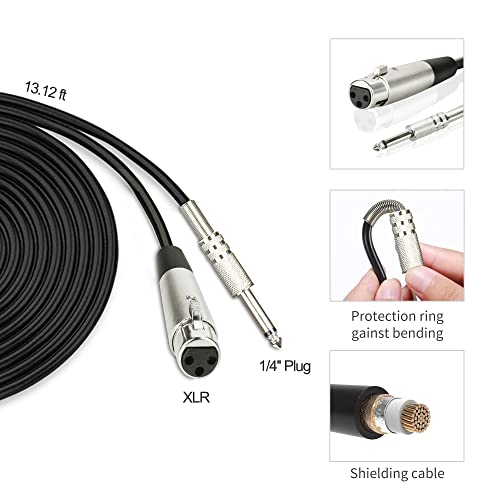 Marengo Handheld Dynamic Microphone for Karaoke Singing, Wired XLR Microphone with On and Off Switch and 13ft Detachable XLR Cable - color: aMWH68
