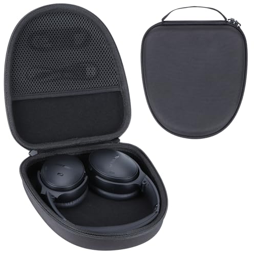 Case for Bose QuietComfort Ultra QC45 QC35 QC25 QC15 Headphones | QCSE Noise Cancelling Headphone Case, Hard Shell Shockproof, Portable Storage, Lightweight Travel - color: Black Case