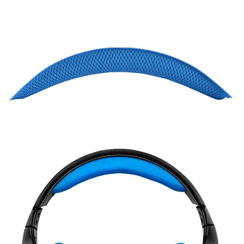 Geekria Mesh Fabric Headband Pad Compatible with Logitech G930, G430, F450 Headphones, Replacement Band Repair Part (Blue). - color: Blue