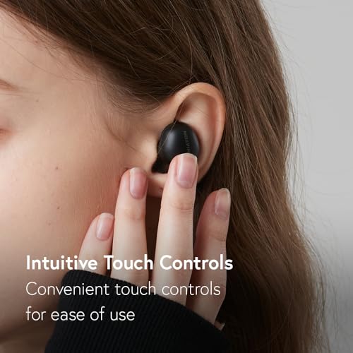 Phiaton Bonobuds True Wireless Earbuds Noise Cancelling Bluetooth Earbuds. Ambient Mode Headphones with Touch Controls. 20 Hr Battery and Quick Charge - color: Beige