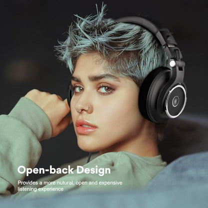 OneOdio Monitor 80 Professional Open-Back Studio Headphones, 250 Ohm Hi-Res | 250-ohm open-back design with velour earmuffs for mixing, mastering, editing and professional studio monitoring