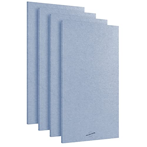 Acoustic Panels, 4 Pack ROOM KIT, Large, 46" x 23", Pale Blue - color: Pale Blue, size: 4 Panels - ROOM KIT