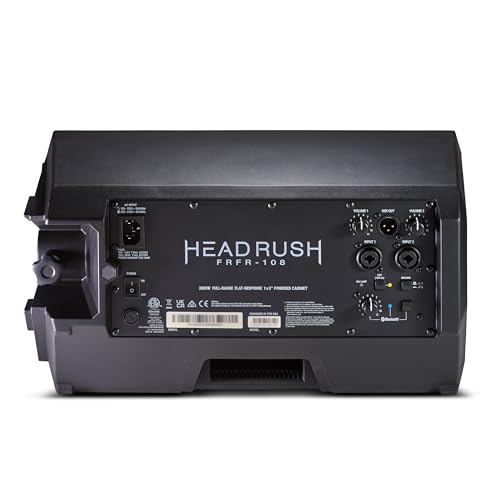 HeadRush FRFR108 MKII 2000W Electric Guitar Amplifier for Modellers | Full-Range Flat-Response 8" Floor Wedge Speaker with Bluetooth for Multi-FX and Amp Modeling Processors - size: 8-inch