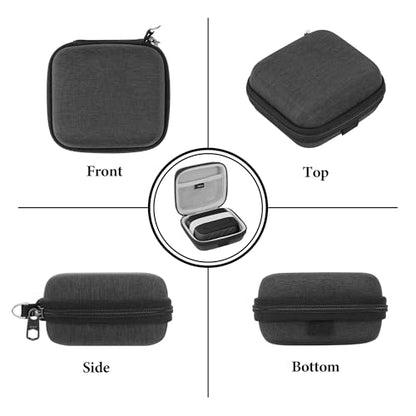Geekria Shield Speaker Case Compatible with JBL Go 5/4/3, Go 3 Eco Cover, Replacement Hard Shell Portable Speaker Protective Carrying Bag with Cable Storage, Keychain Carabiner (Dark Grey) - color: Dark Grey