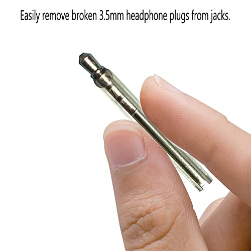 Headphone Jack Removal Tool, Tube Grip Stick Puller, Jack Remover ，Headphone Plug Extraction Tool- Remove Broken Headphone Plug from Headphone Jack of Mobile Devices 6 PCS