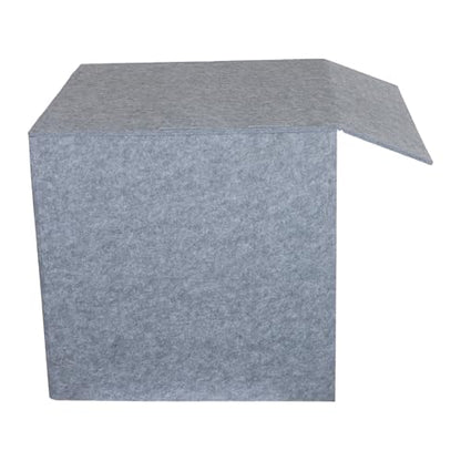 Desktop Soundproof Cover, 23.62 Inch Portable Vocal Recording Booth, Tabletop Microphone Isolation Shield with Sound Absorbing Foam for Home Studio Podcast