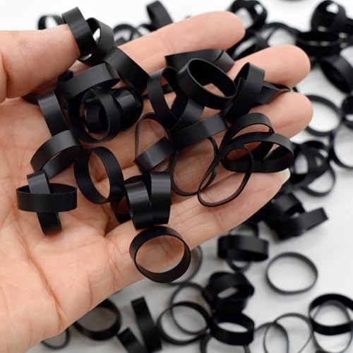 200 Pcs Small Elastic Silicone Rubber Bands Cable Wrapping Bands Wire Cord Ties Cell Phone Charger Cord Wraps Reusable Earphone Cable Ties Cord Organizer Bands
