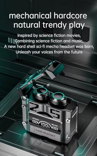 M25 Wireless Earbuds with LED Display, Touch Control, Noise Reduction, Waterproof, Stereo in-Ear Headphones