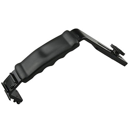 Fancierstudio Heavy Duty Photography L Bracket with 2 Standard Flash Hot Shoe Mounts