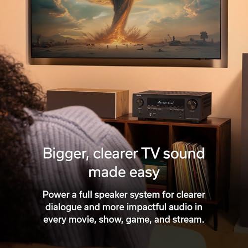 Denon AVR-S980H 7.2-Channel Receiver, Bluetooth, Wi-Fi & HEOS | HEOS Multi-Room Streaming, Dolby Atmos & DTS:X, 90WPC, 8K/60Hz & 4K/120Hz Video Support, HDMI eARC, Amplifier for Home Audio - style: AVR-S980H