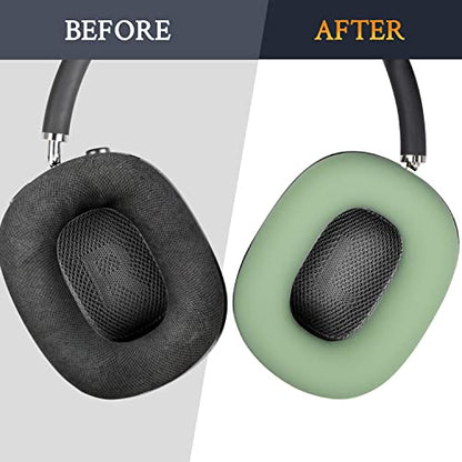SOULWIT Sweat Proof Silicone Ear Cover for AirPods Max, Comfortable Fit for Gym Exercise, Easy to Clean, No Sound Quality Loss - Green - color: Green