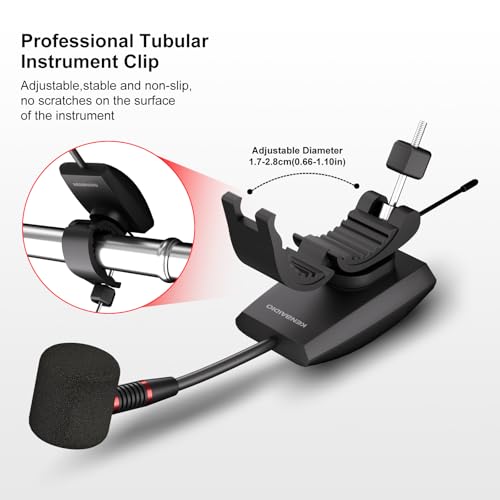 Wireless Flute Microphone System UHF Wind Music Instruments Mic - style: U-740 Flute Microphone