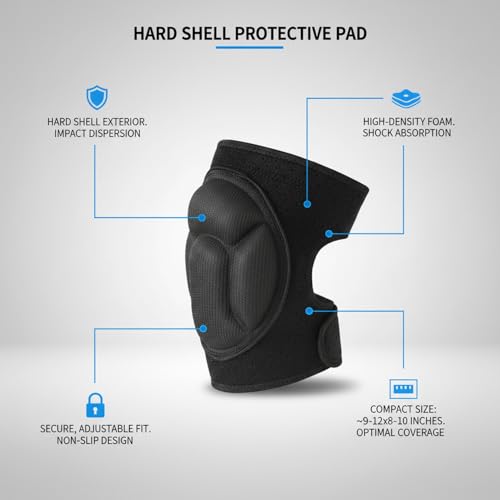 Hard Shell Pad with High-Density Foam for Microphone and Audio Gear, Black (1 Pack)