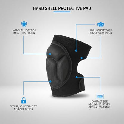 Hard Shell Pad with High-Density Foam for Microphone and Audio Gear, Black (1 Pack)