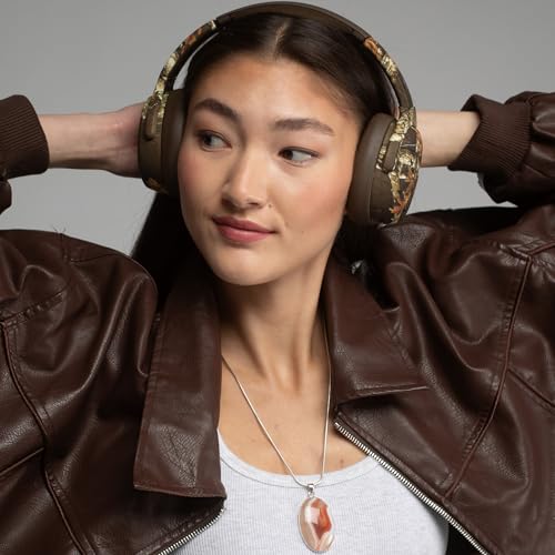 Skullcandy Crusher ANC 2 Headphones - Realtree Edge Colors Espresso | Multi-Sensory Crusher Bass, Over-Ear Fit, Noise Cancelling, 60 Hours Battery, Working Out, Gym, Travel, Study, Music, Gaming - color: Realtree EDGE Espresso