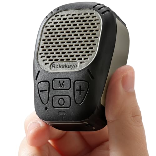 Wearable Bluetooth V5.3 Speaker, Clip Jobsite Speaker Waterproof | Clip-On Wireless, 30H Playtime, IPX7 Waterproof, TWS Portable, Built-in ENC Mic, for Home, Outdoor and Travel (Army Green)