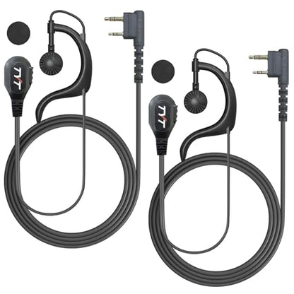 2 Pack Earpiece 2 Pin K Plug Headset for MD-UV380Plus MD-UV390Plus UVL-15W