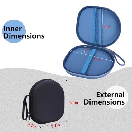 Headphone Headset Case Compatible with Sony WH-CH720N WH-CH520 WH-CH510 WH-CH710N XB900N WH-CH700N Noise Canceling Wireless Headphones,Hard Shell Travel Carrying Headset Cases, Dark Blue - color: Dark Blue