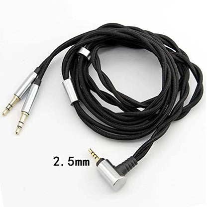 Monitor Headphone Cable,Dual 3.5mm Over-Ear Headphone Wire,High Purity Oxygen Free Copper AUX Cord Compatible with Hifiman HE560 Meze 105 AER MDR Z1R for Musicians Audiophiles 2.5mm - style: 2.5mm Plug